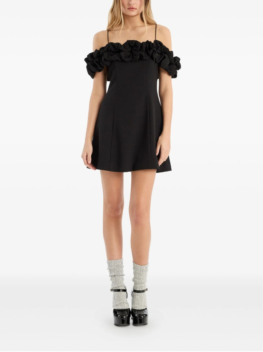 Rotate A-Line Mini Dress With Off-Shoulder Ruffled Detail