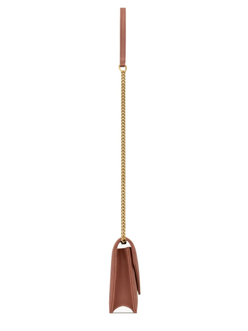 Saint Laurent "Envelope Cassandre" Wallet With Chain