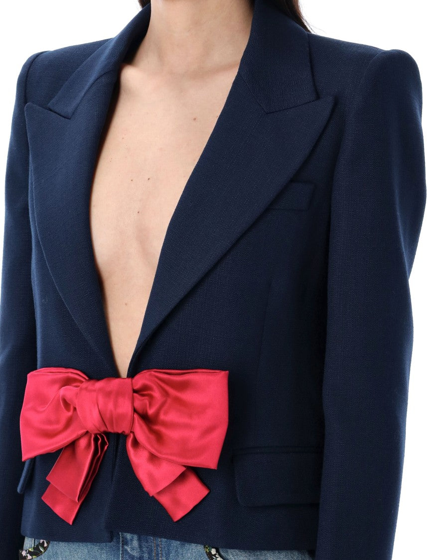 Valentino Garavani Cropped Jacket Bow
