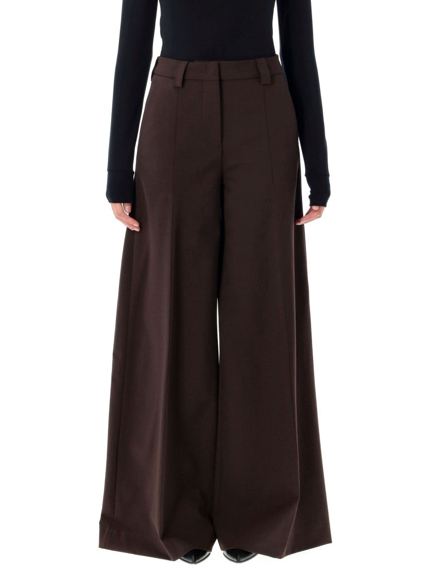 The Latest C-Alma Wide-Leg Brown Tailored Trousers