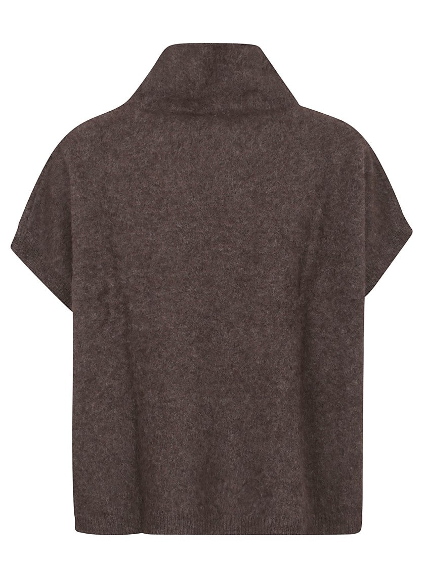 Parosh High Neck Raccoon Sweater