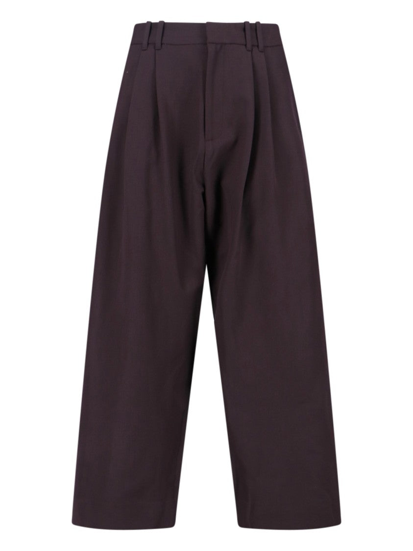 Studio Nicholson Straight-Leg Trousers With Tailored Silhouette And Minimalist Aesthetic