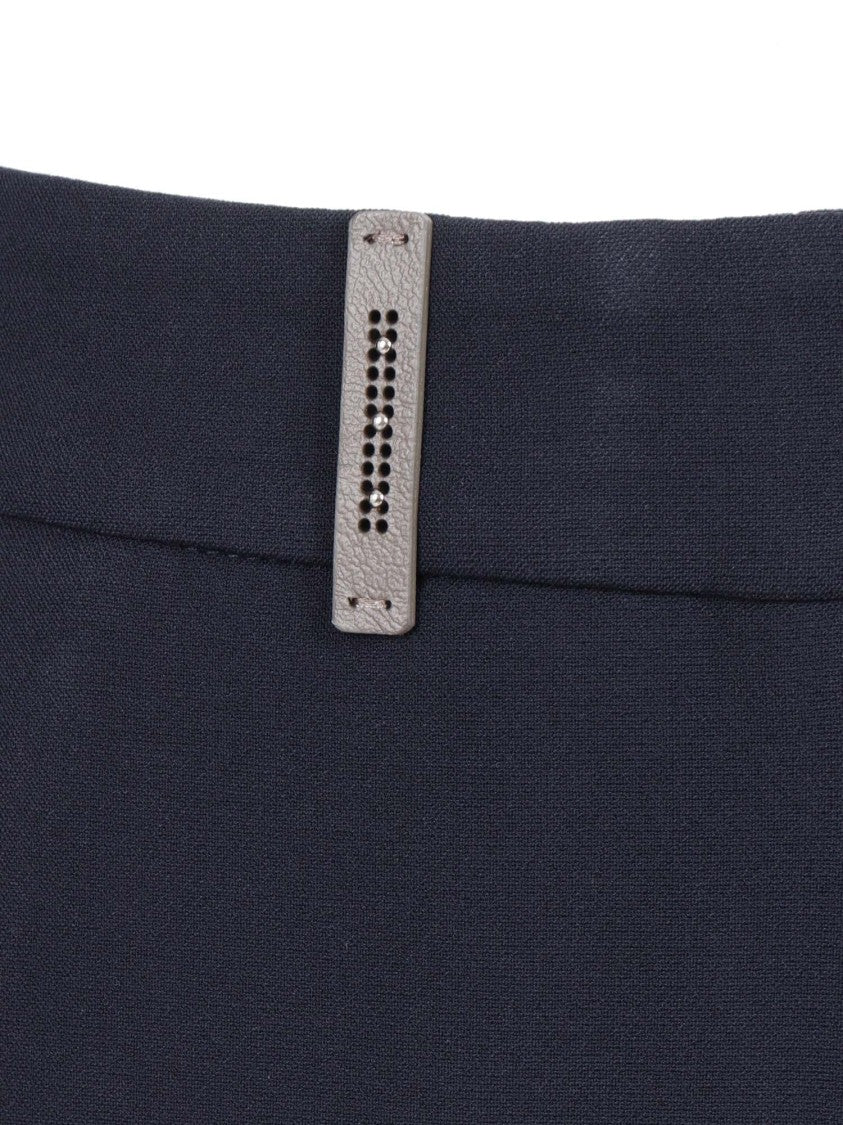 Peserico Slim Tapered Trousers With Clean Front