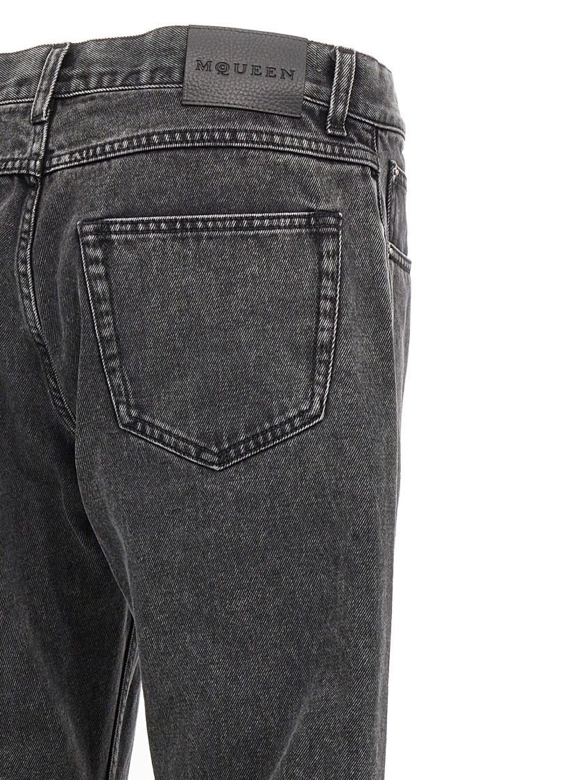 Mcqueen Metal Plate Jeans