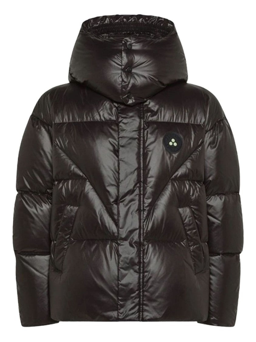 Peuterey High-Collar Black Puffer Jacket