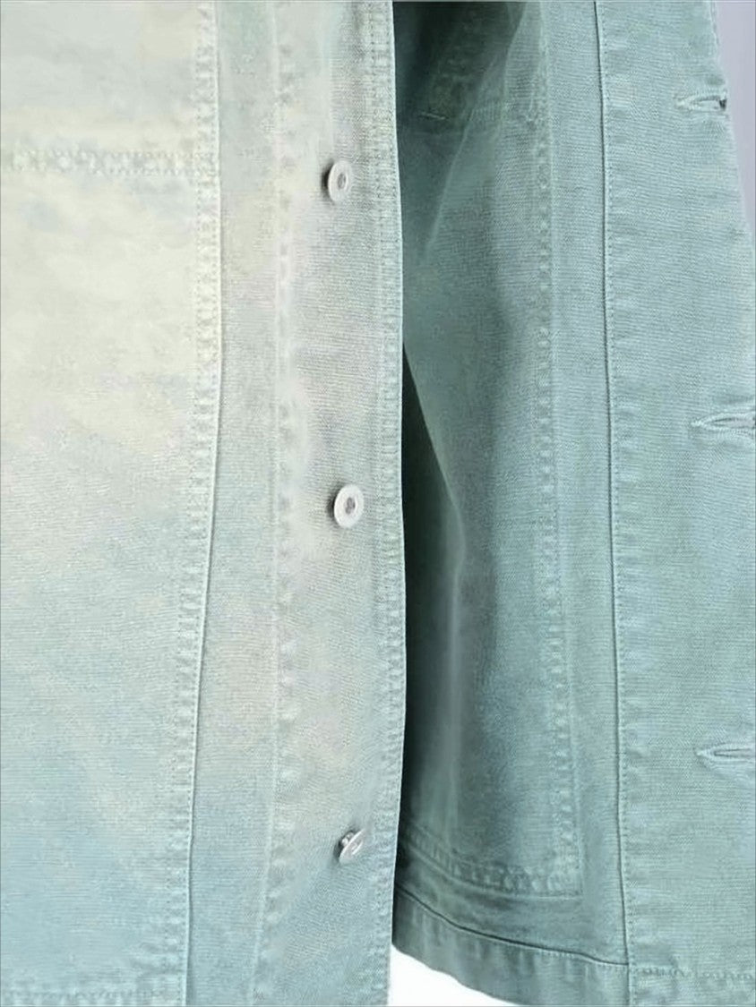 Auralee Faded Light Blue Cotton Auralee Jacket