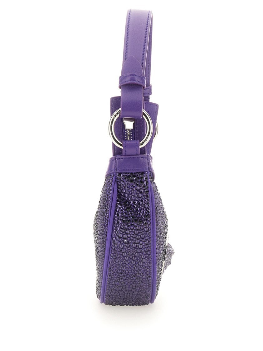 Versace Mini Hobo Bag With Crystals