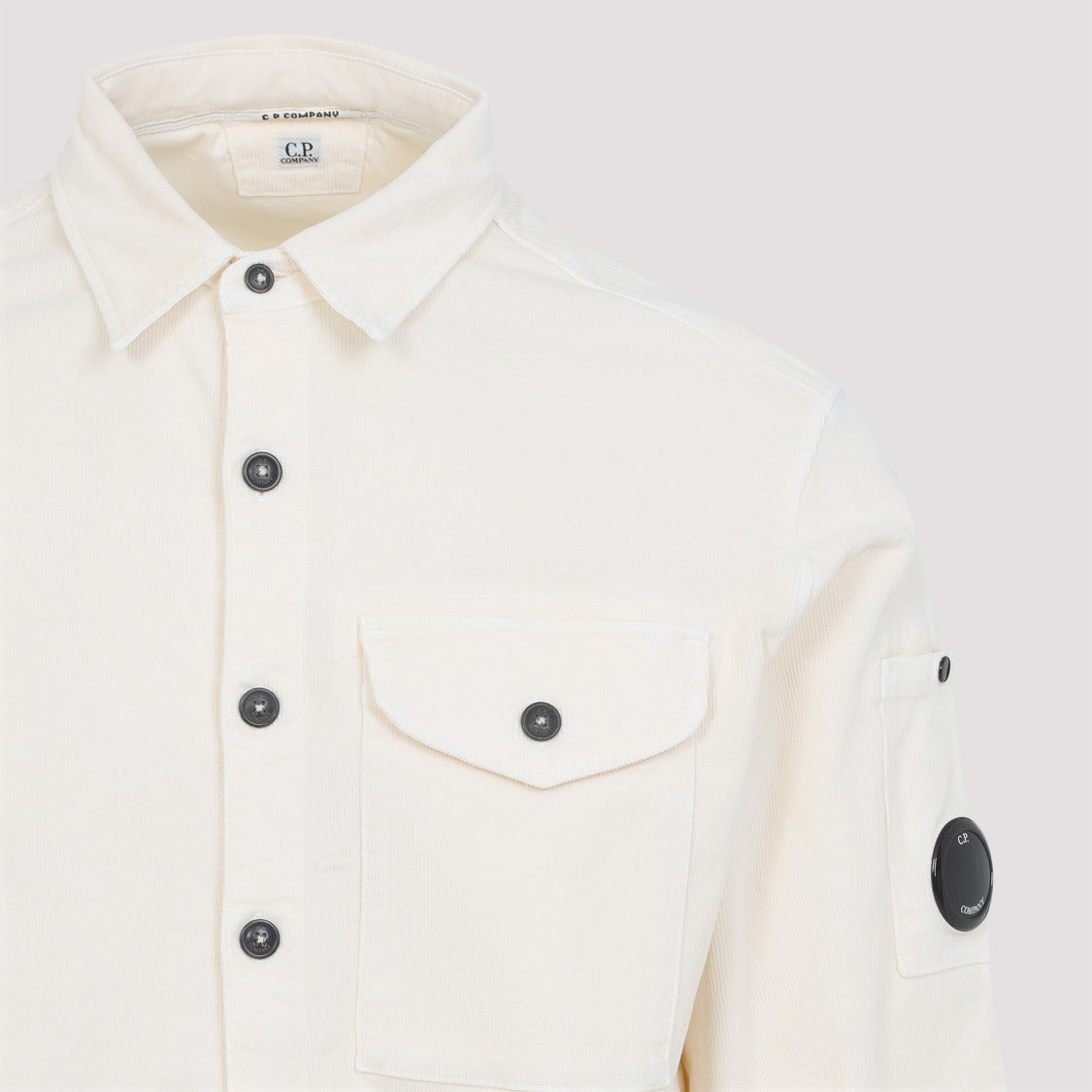 C.P. Company Ls Corduroy Light Beige Cotton Shirt