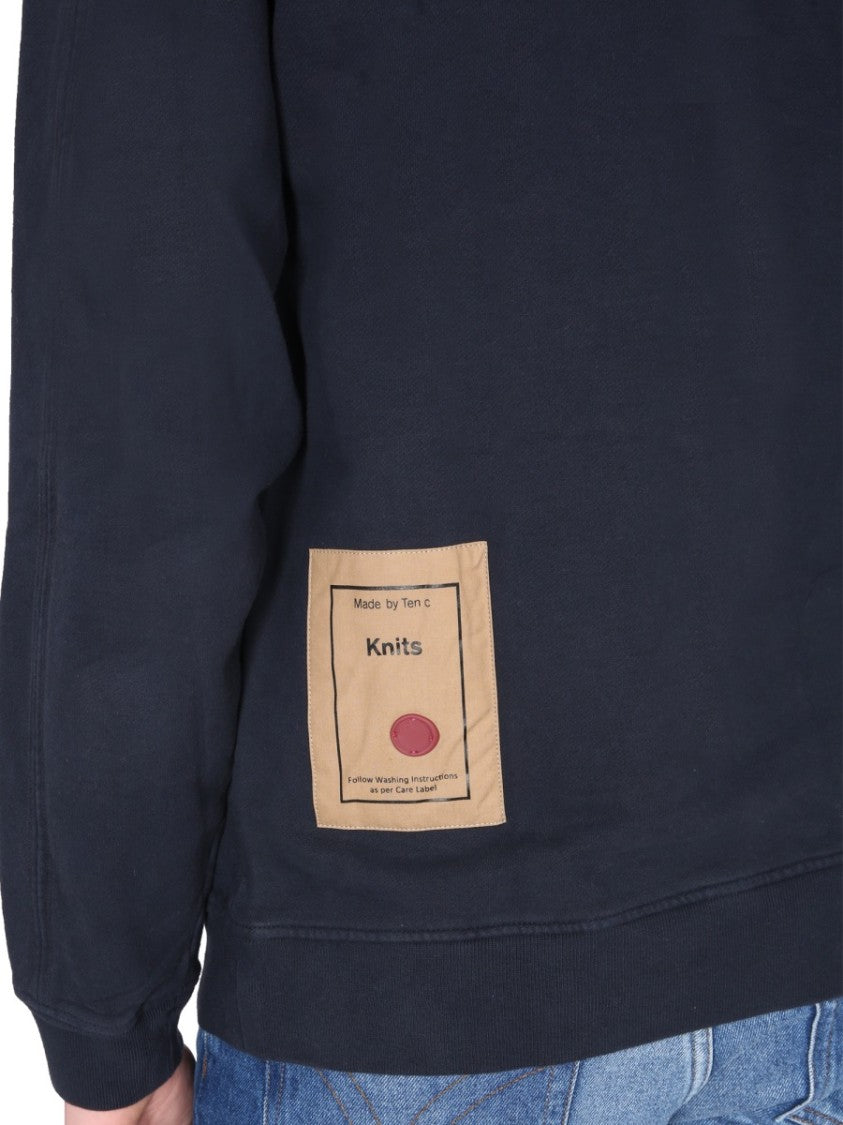 Ten C Relaxed Fit Crewneck Sweatshirt