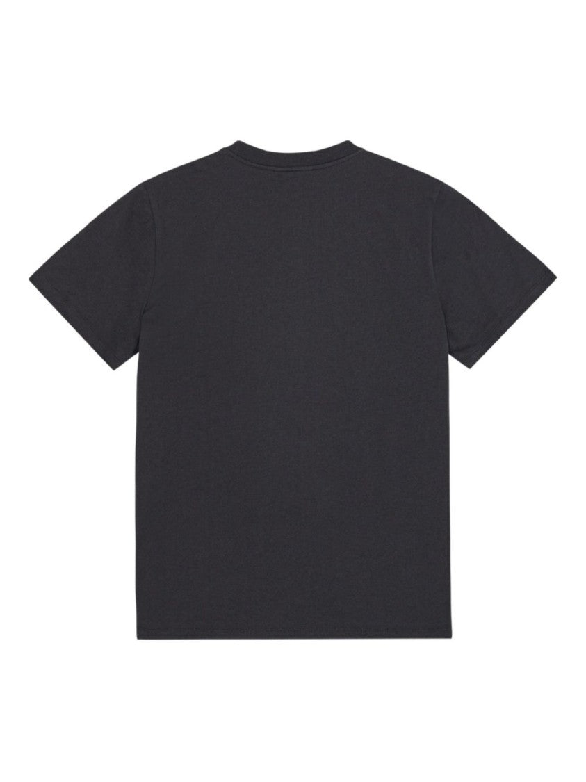 Ganni Black Cotton T-Shirt With Banana Graphic Print