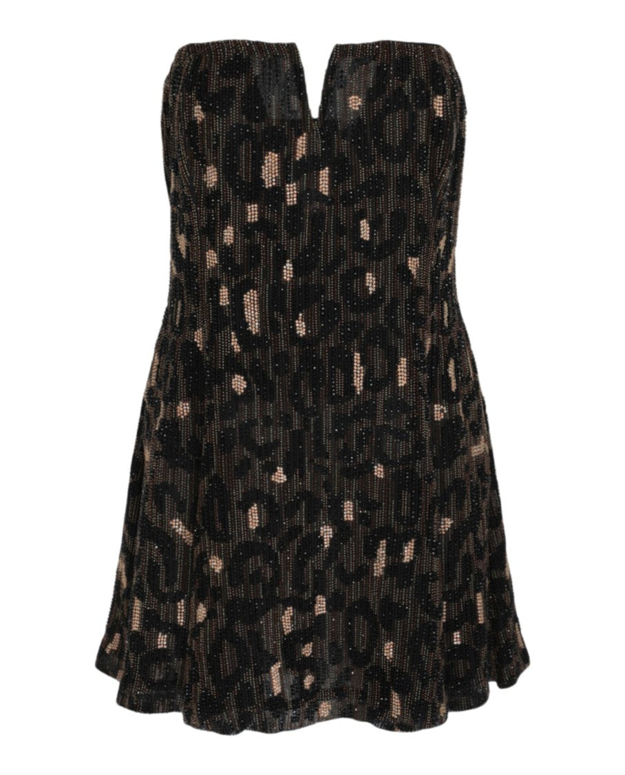 Versace Embroidered Cocktail Dress