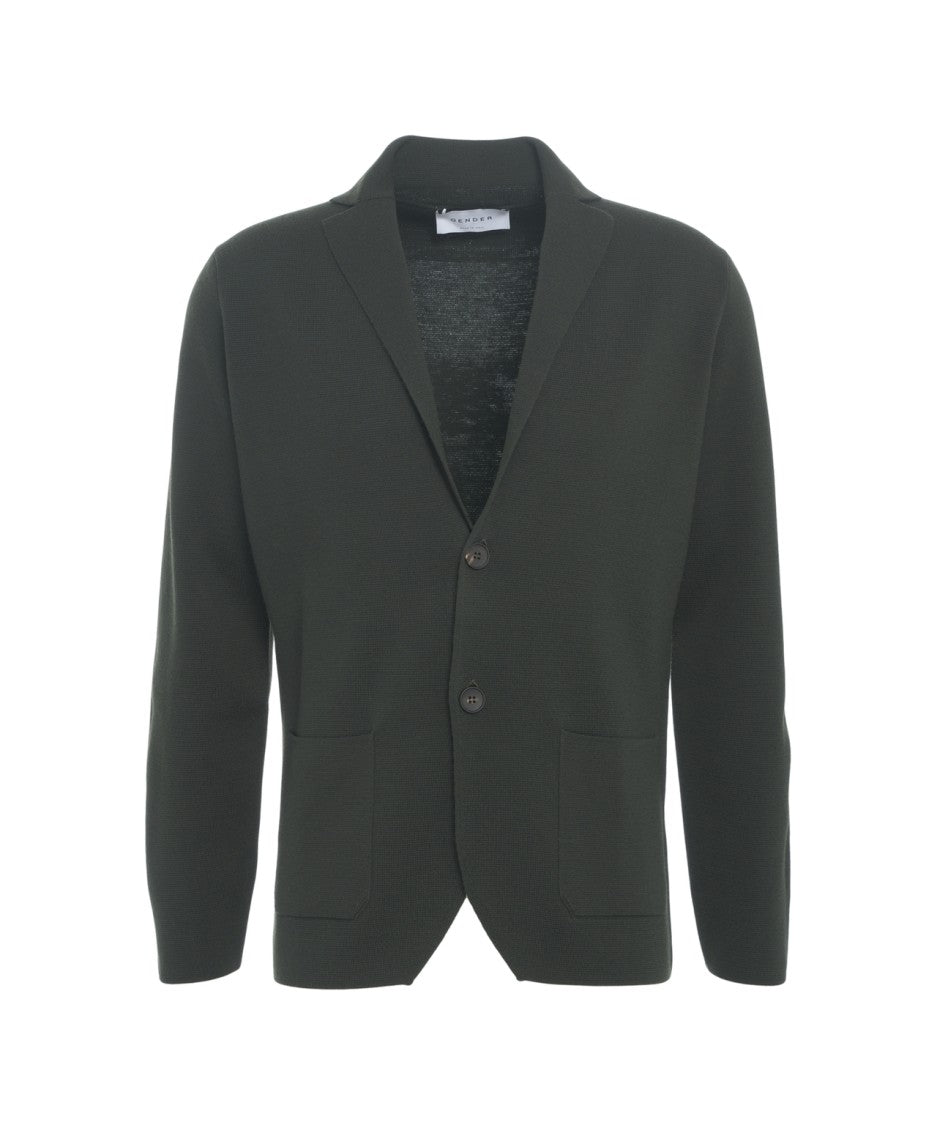 Gender Virgin Wool Cardigan