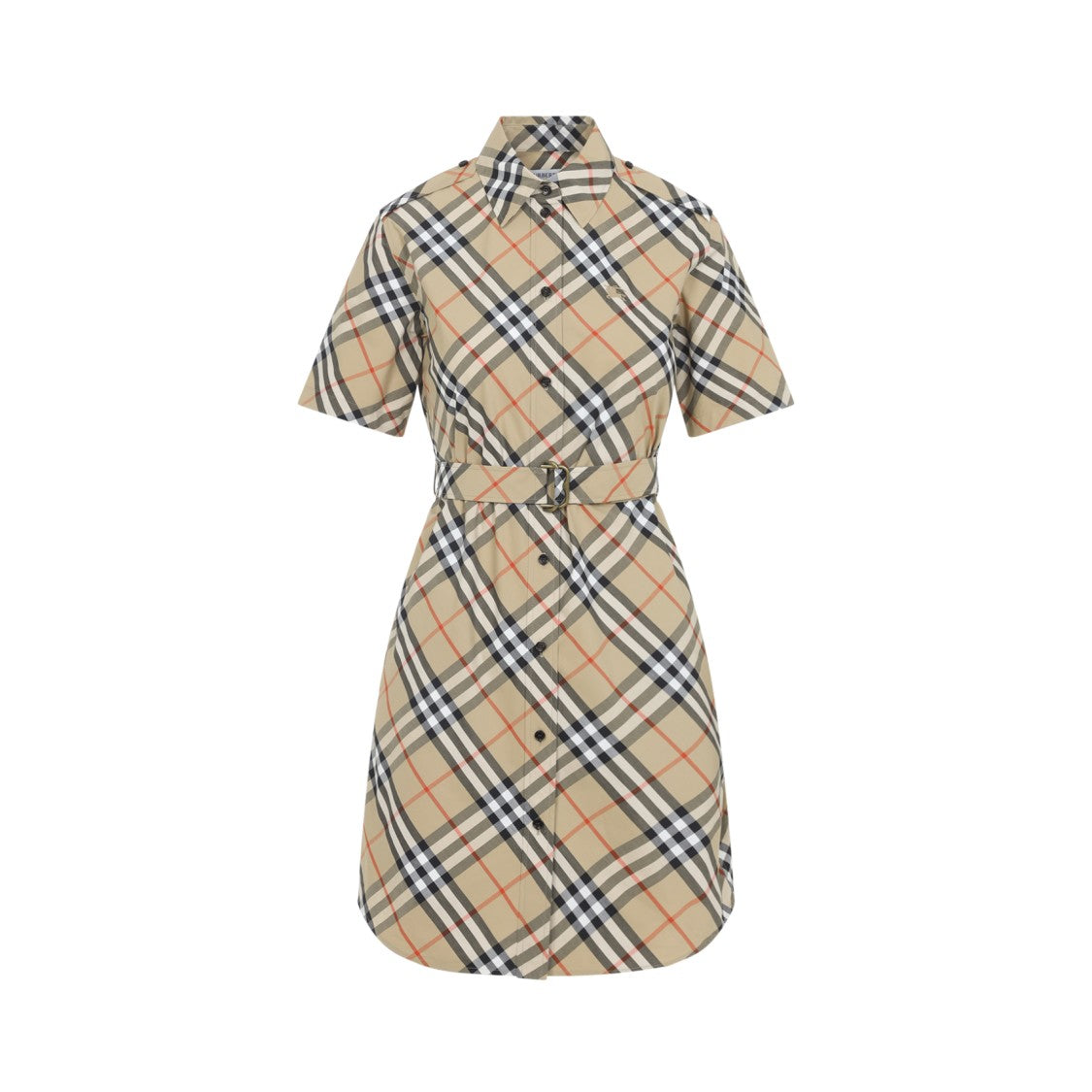 Burberry Nude Check Pattern Day Dress