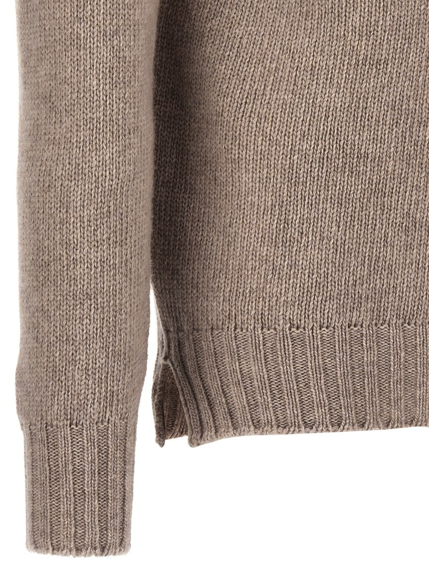 Ma'ry'ya Ribbed Cashmere Blend Turtleneck Sweater