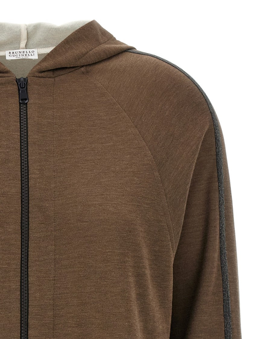 Brunello Cucinelli Shiny Trims' Hoodie