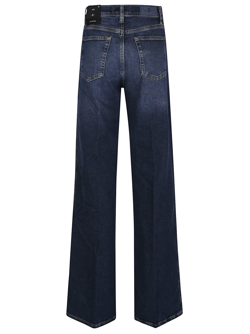 7 For All Mankind High-Waisted Wide Leg Jeans