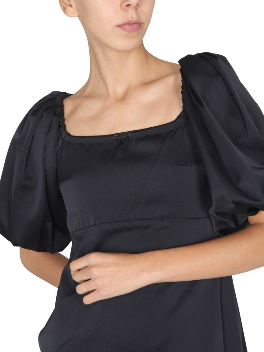 Patou Mini Dress With Balloon Sleeves