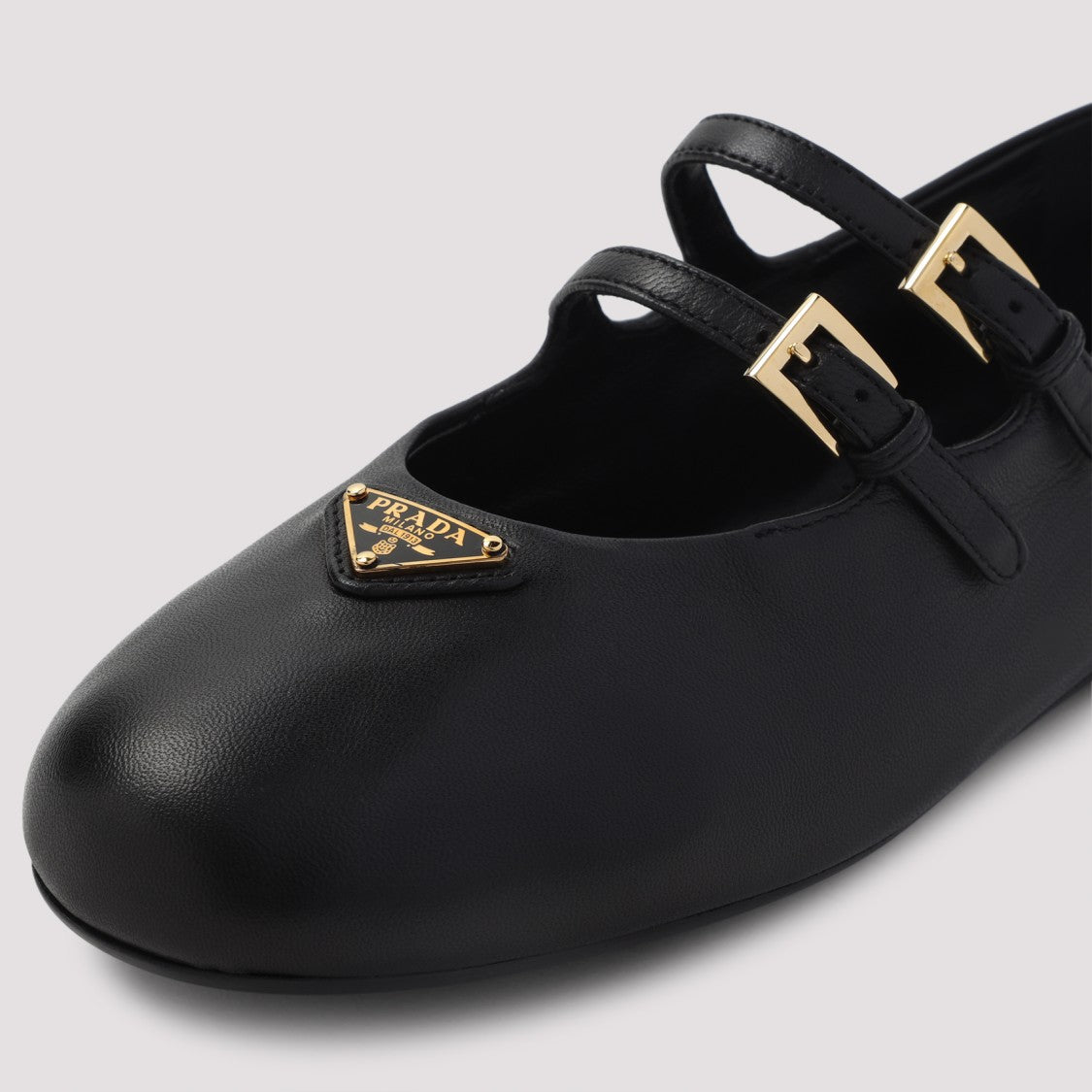 Prada Black Lamb Leather Ballerina