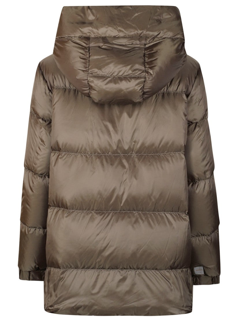 Max Mara Puffer Down Coat With High Collar