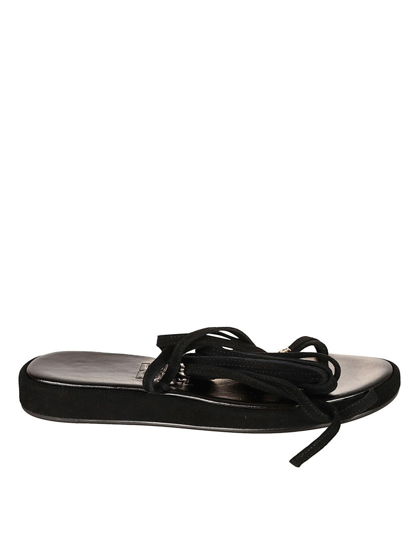 Tory Burch Delicate Black Suede Sandals