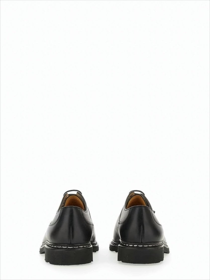 Paraboot Smooth Leather Dress Shoes With Classic Detailing