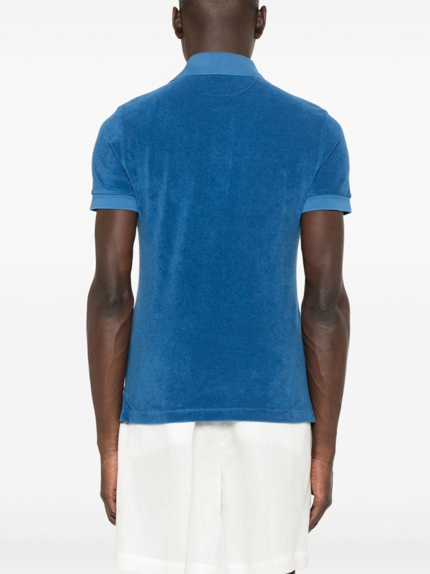 Tom Ford Royal Blue Terry Polo Shirt