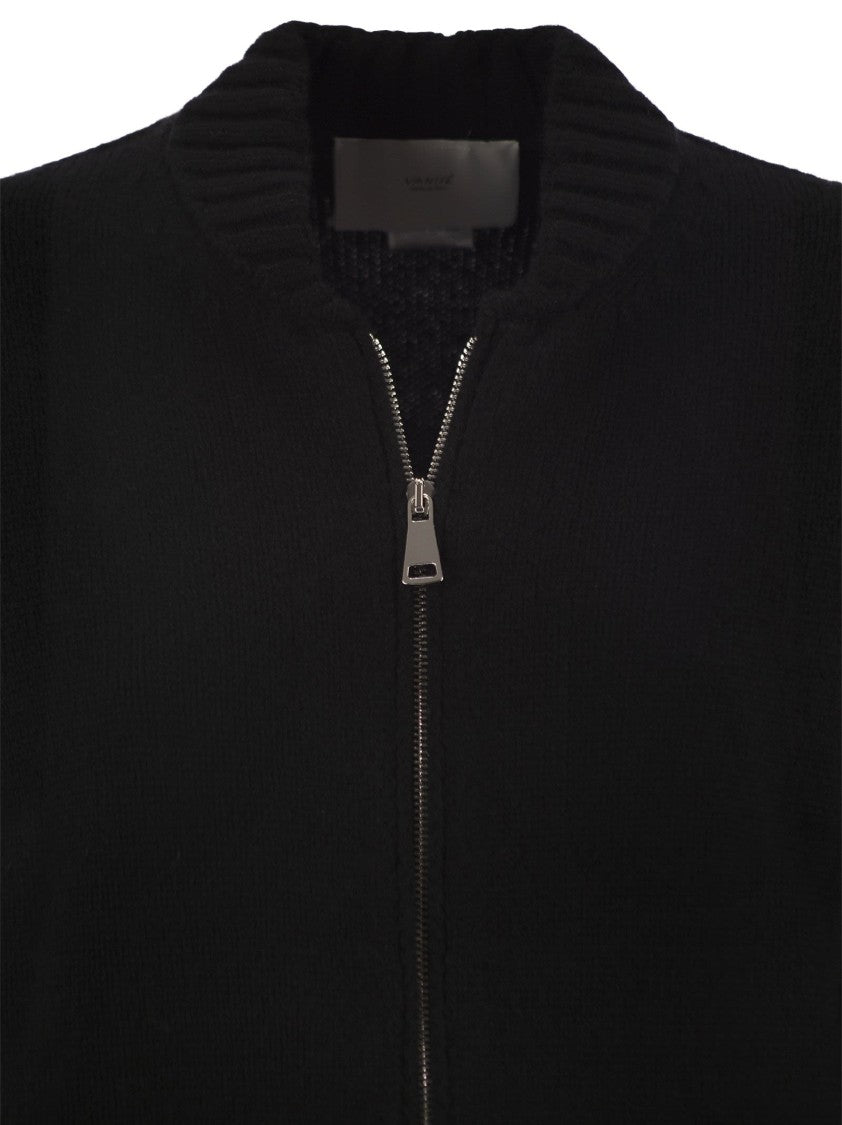 Vanisé Wool And Cashmere Cardigan With Zip