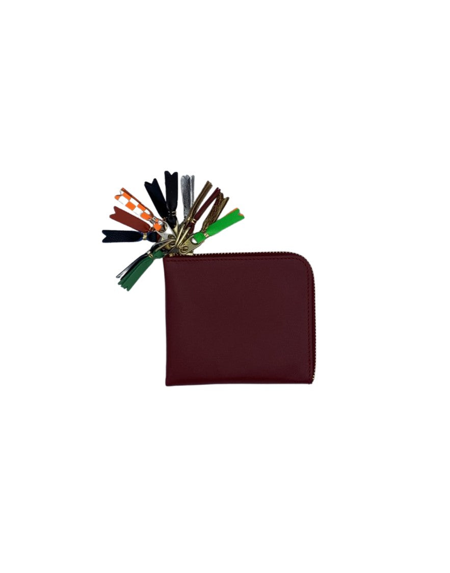 Wallet Cdg Compact Zippered Wallet With Colorful Pulls