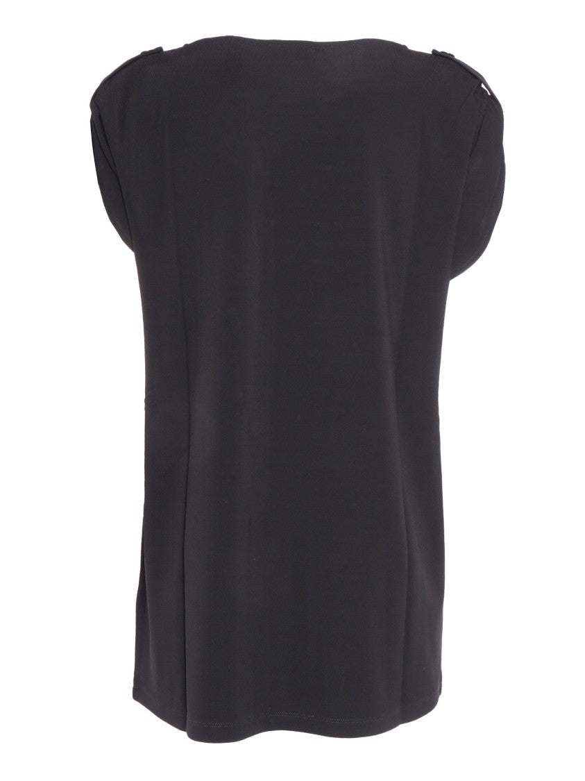 Fay Relaxed Fit Short-Sleeved Blouse