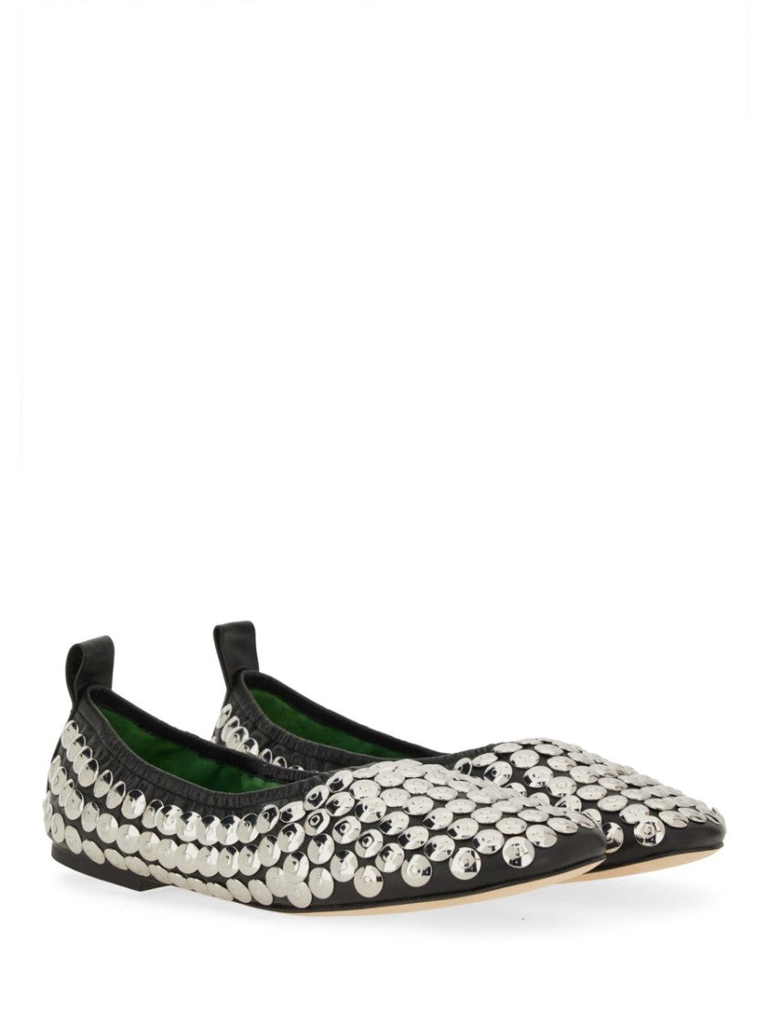 Tory Burch "Silver" Ballerina
