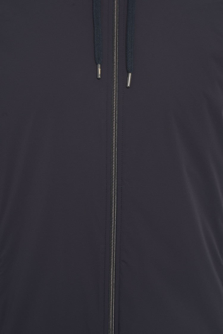 Herno Hooded Jacket With Zip Closure And Adjustable Features