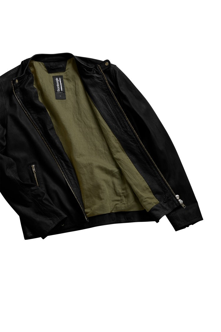 Bomboogie Black Leather Jacket