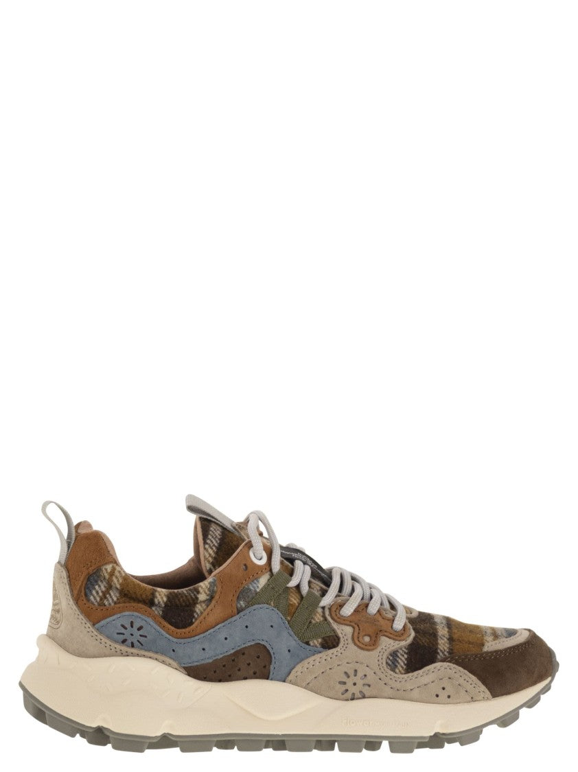 Flower Mountain Yamano 3 - Suede And Wool Sneakers
