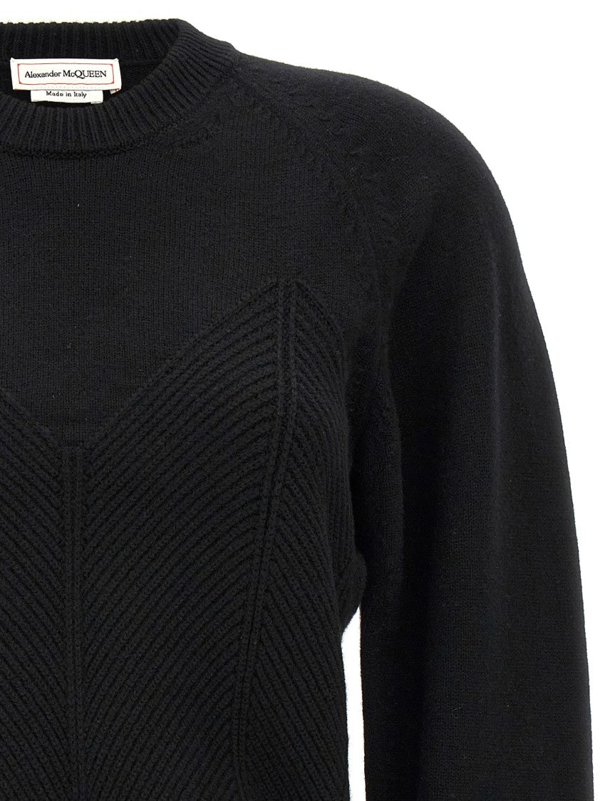 Mcqueen 'Chevron Corset' Sweater