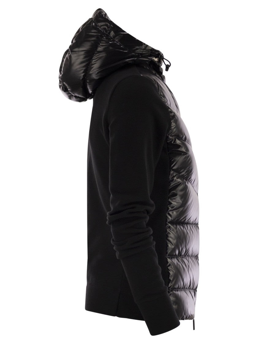 Moncler Grenoble Padded Fleece Sweatshirt With Zip And Hood
