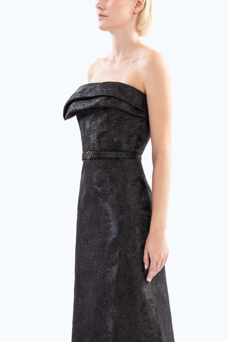 Saiid Kobeisy Brocade Long Fitted Dress