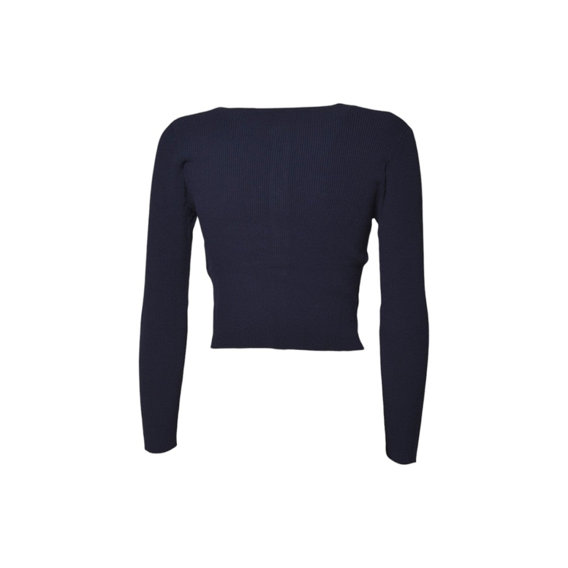 Max Mara Cropped Cardigan With Ribbed Texture And Button Front