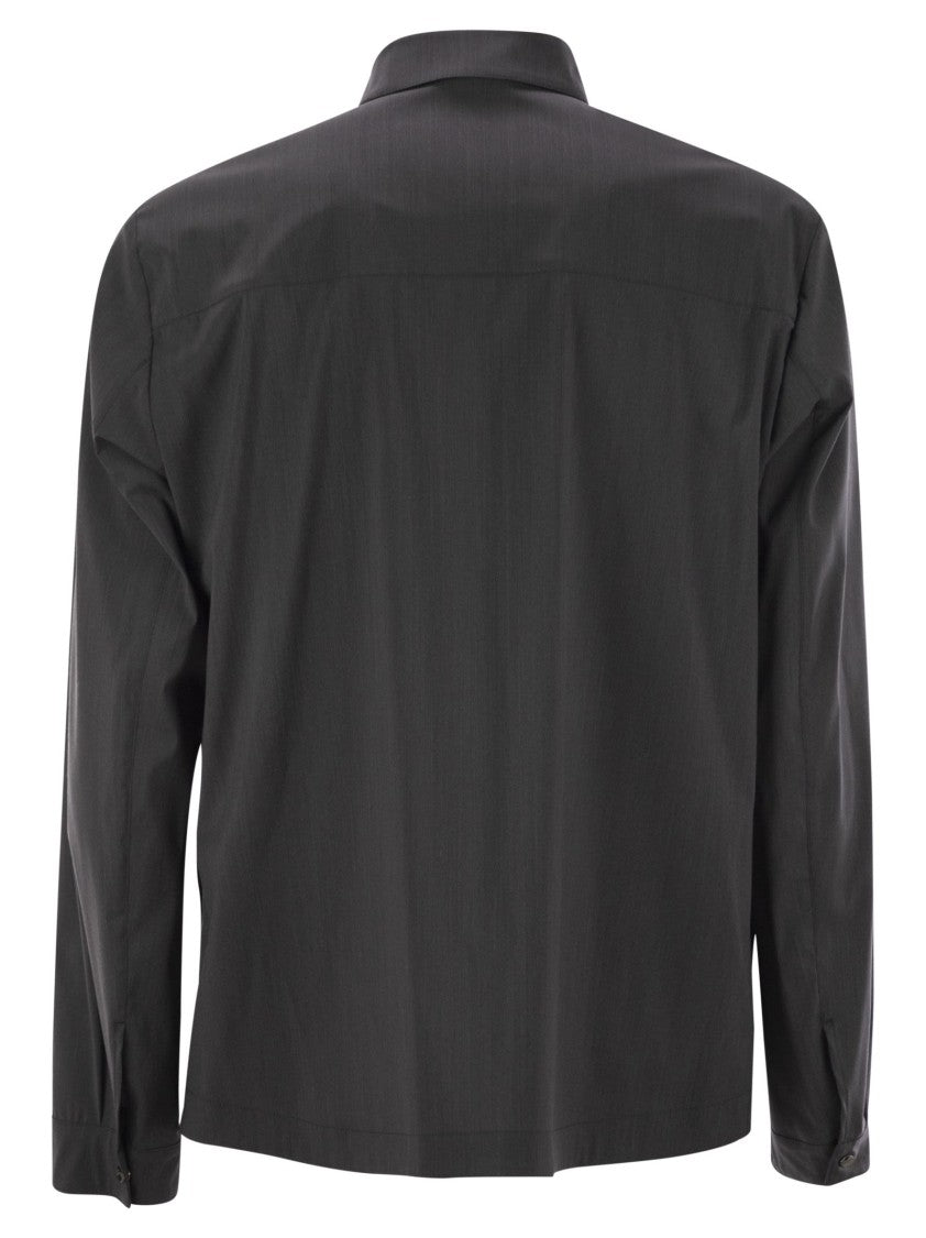 Herno Shirt-Cut Jacket In Tech Wool