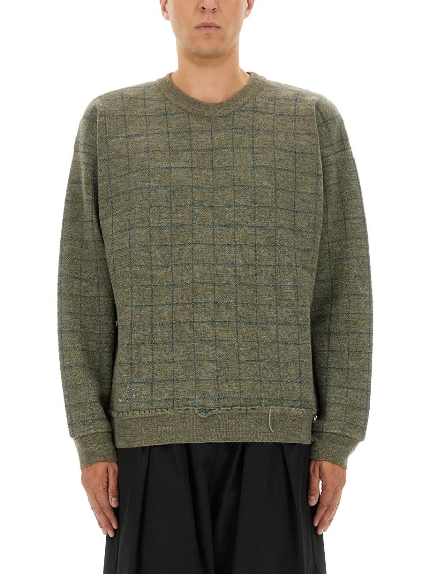 Maison Margiela Relaxed Fit Virgin Wool Sweatshirt
