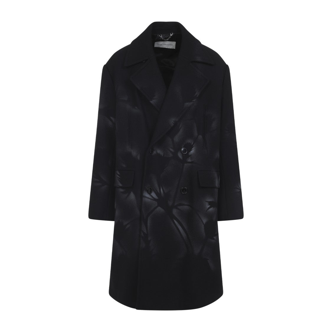 Dries Van Noten Long Tailored Coat With Double-Breasted Front