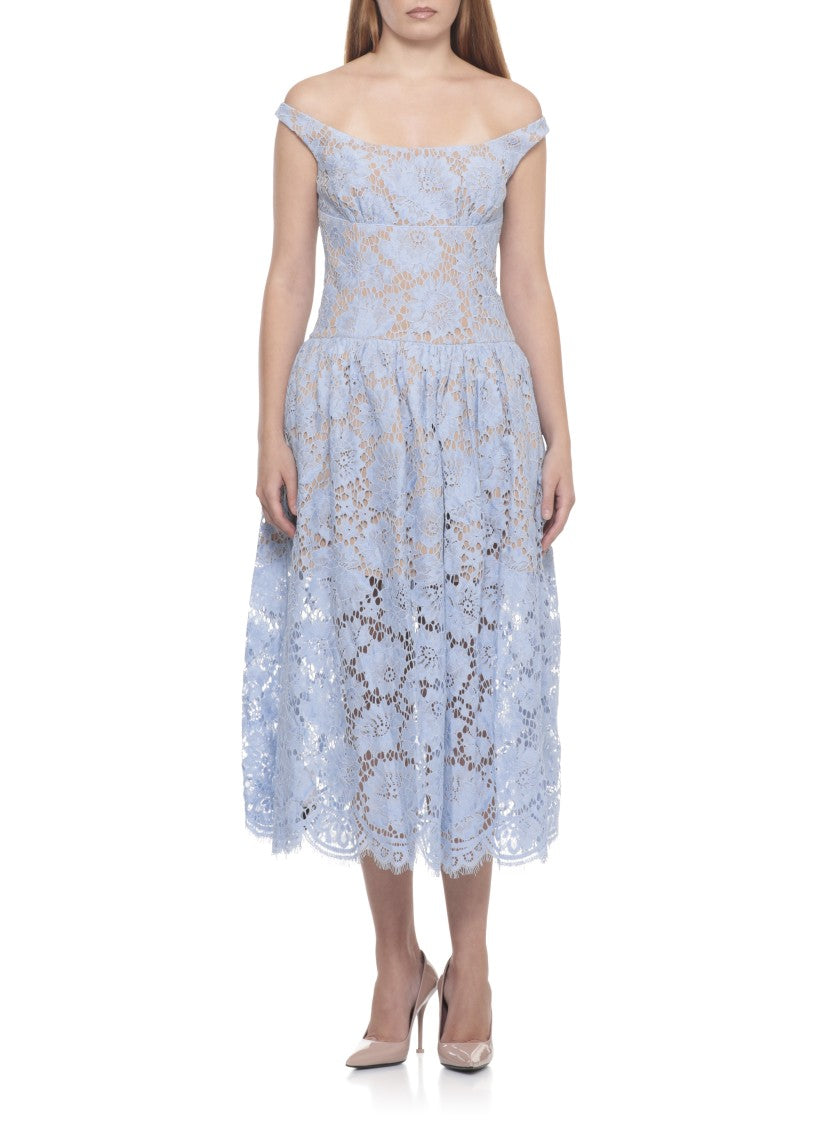 Self-Portrait Floral Lace Dress