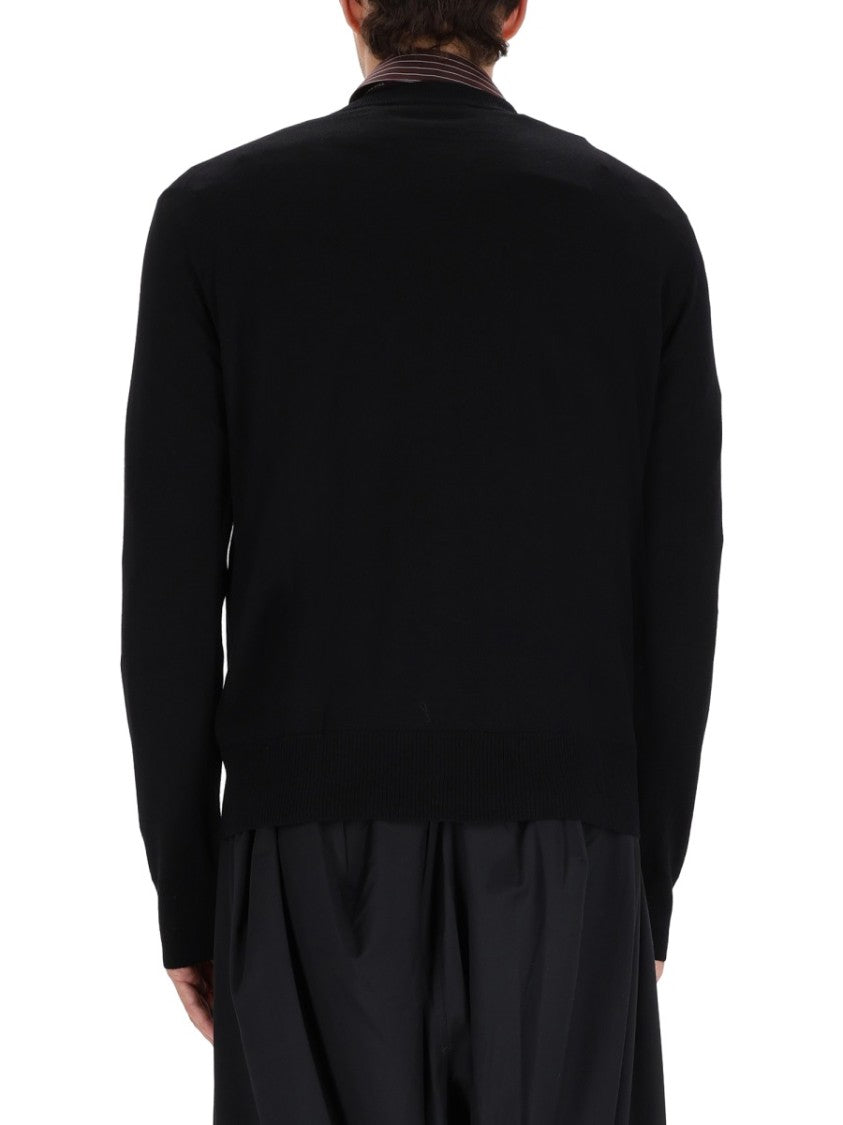 Vivienne Westwood Classic Black Sweater In Virgin Wool