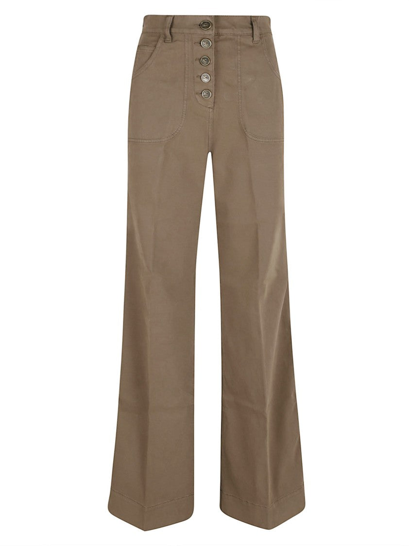 Etro High-Waisted Flared Denim Jeans