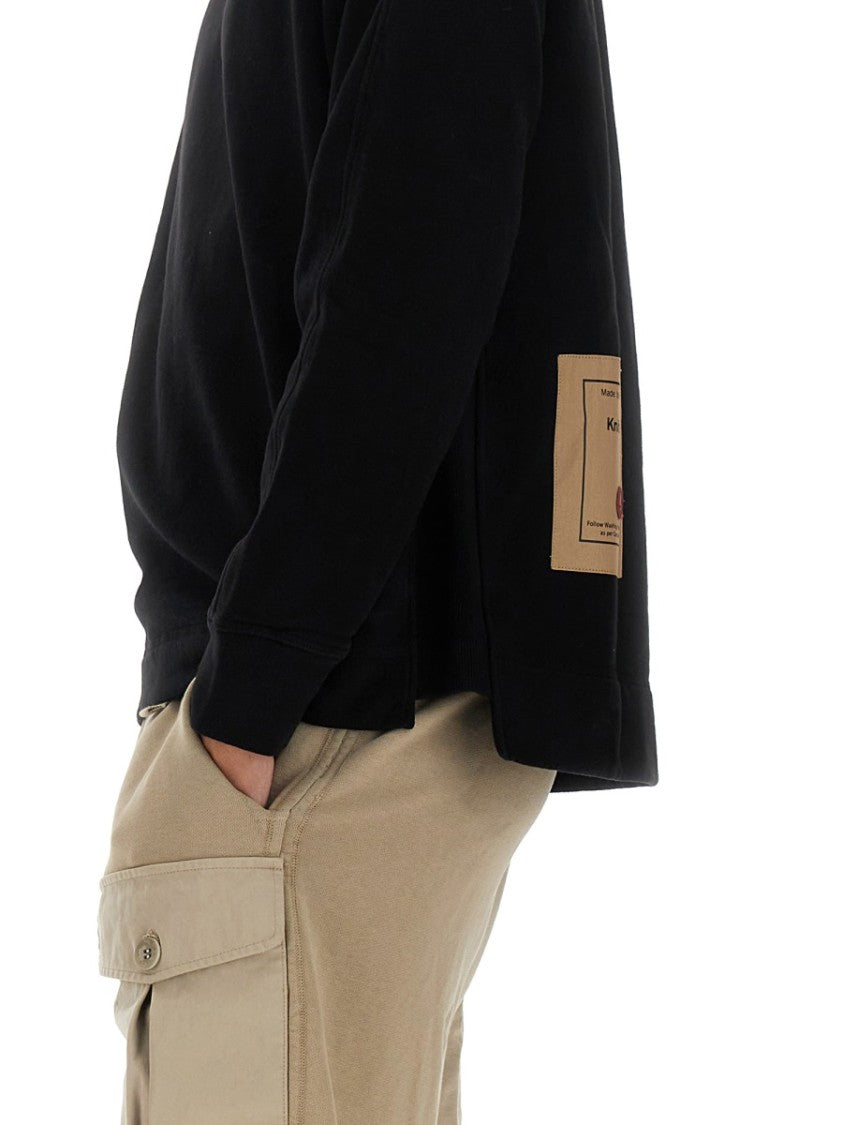 Ten C Black Regular Fit Sweatshirt