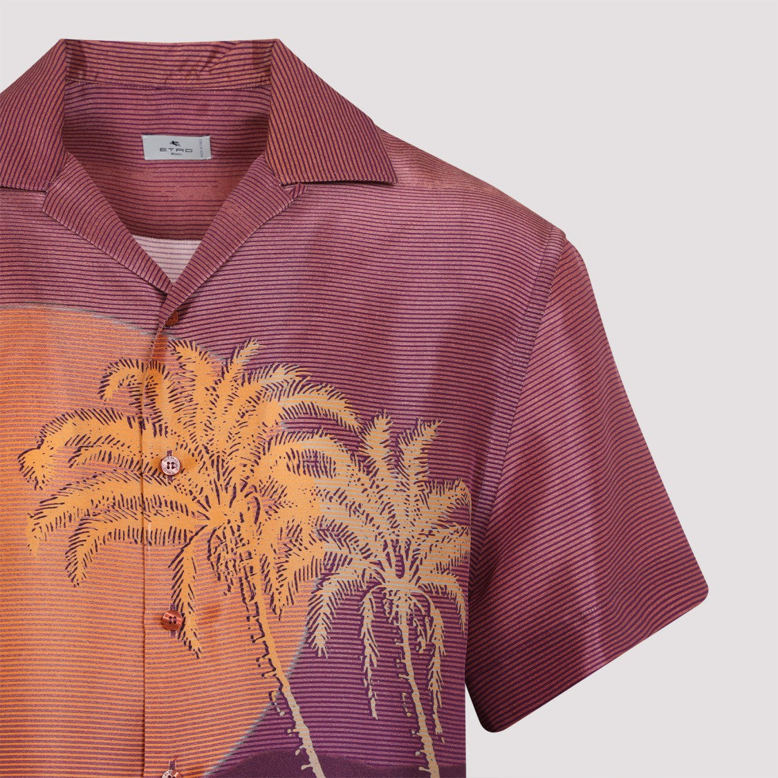 Etro Tropical Silk Shirt With Relaxed Fit