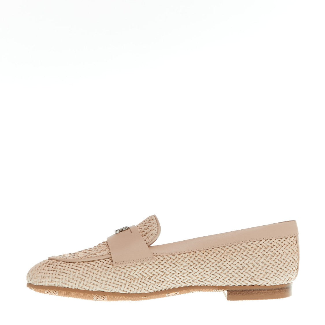 Casadei Mocassino Intreccio Nude