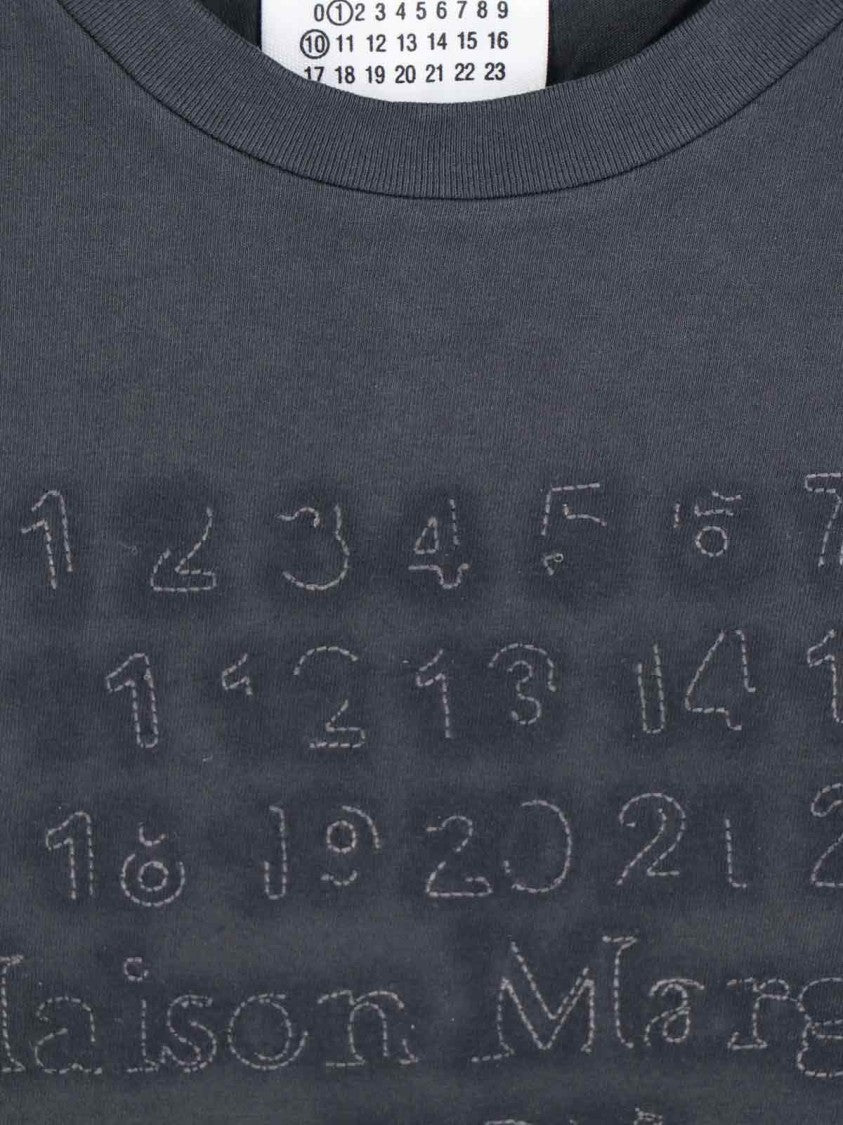 Maison Margiela Grey T-Shirt And Polo Collection With Cuts