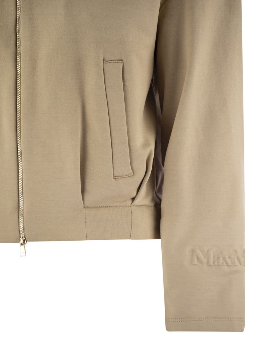 Max Mara Argenta - Cropped Silk And Cotton Sweatshirt