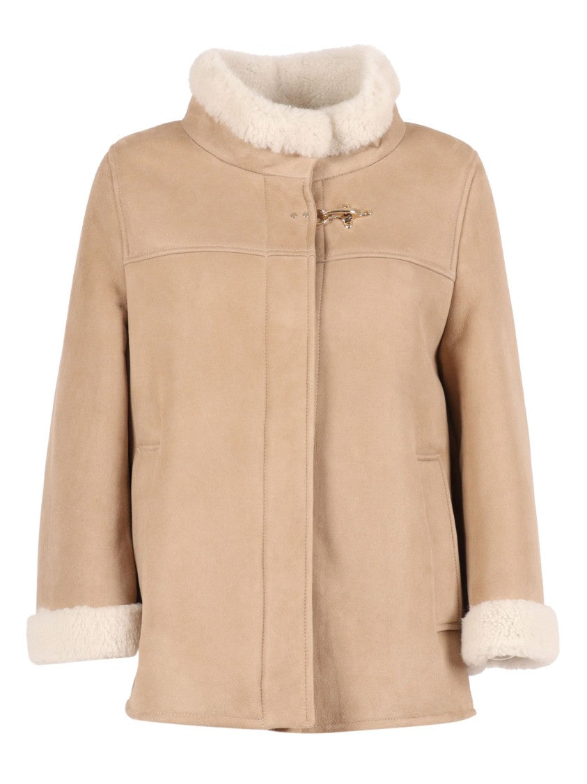 Fay Structured Short Lambskin Jacket