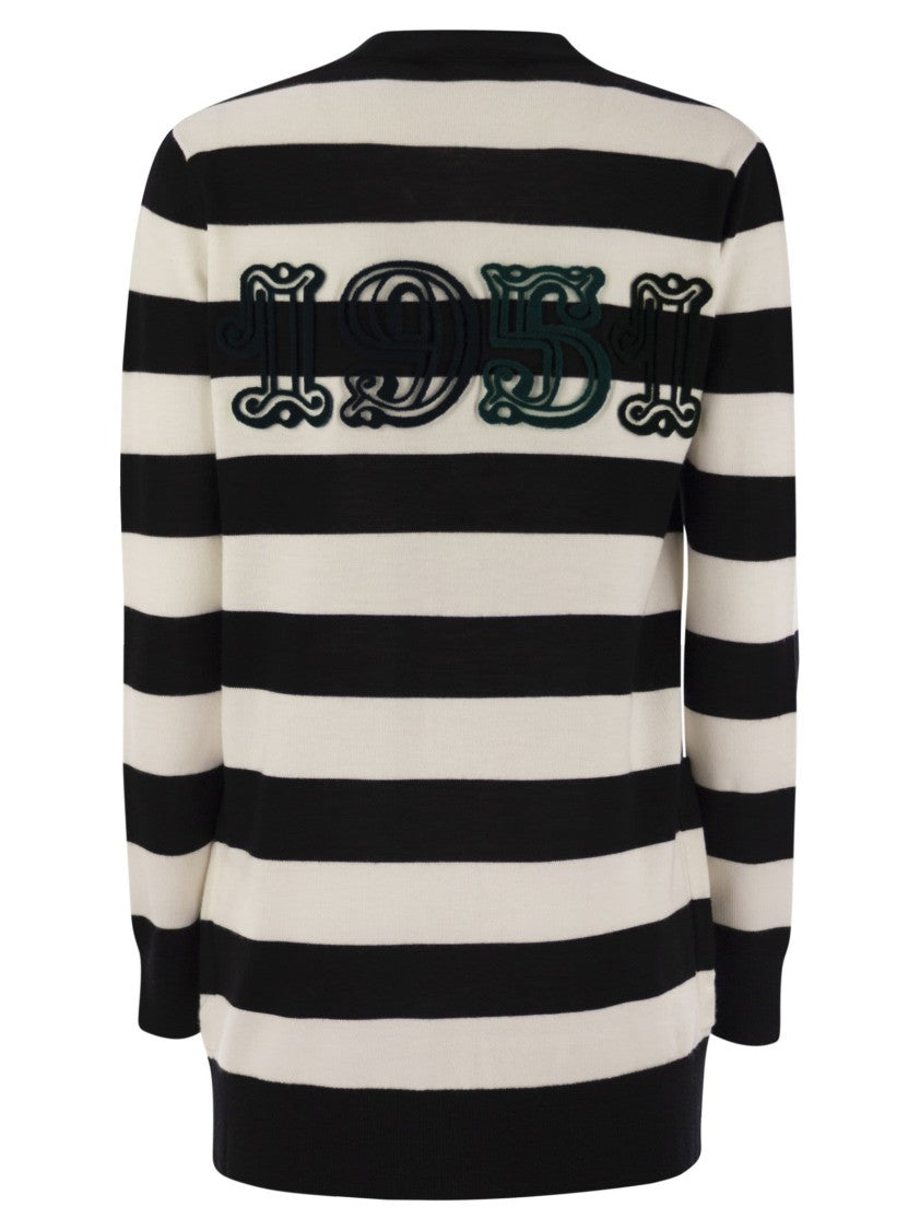 Max Mara Fiemme - Long Striped Wool Cardigan